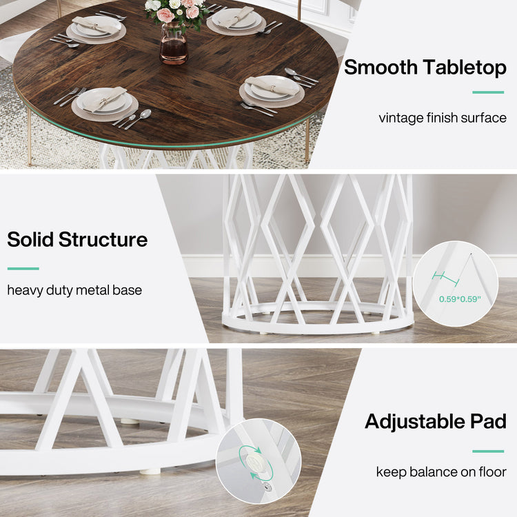 Round dining table