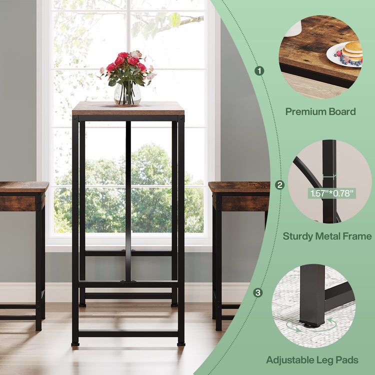 3-Piece Bar Table Set