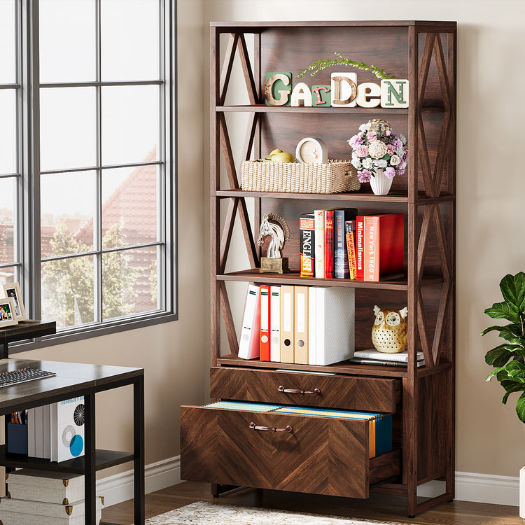 Vintage 5-Tier Bookcase