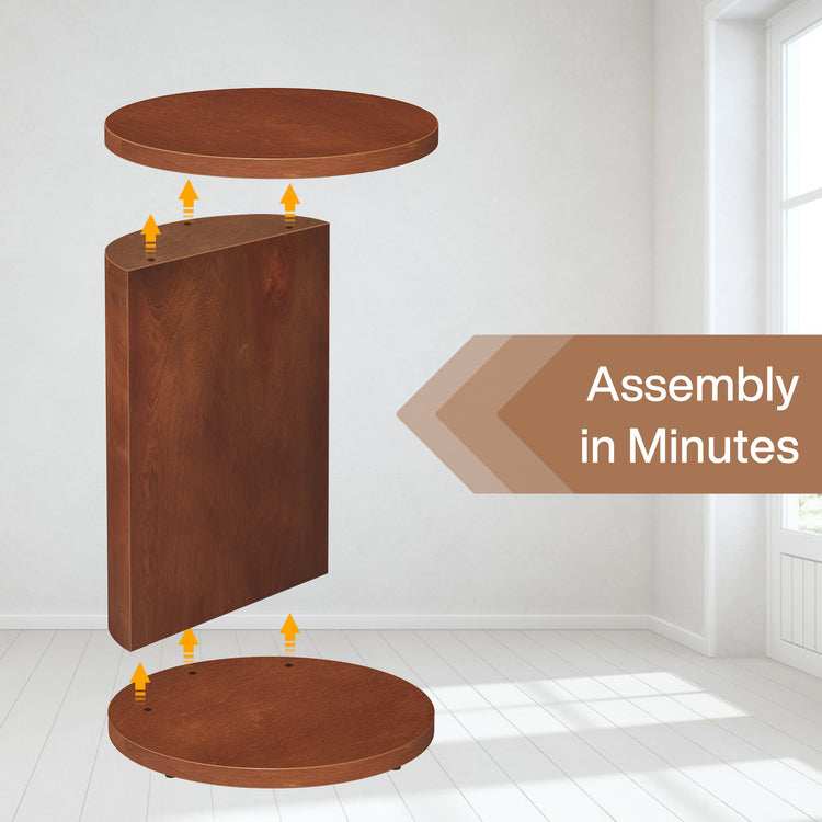 C-Shaped Snack Table