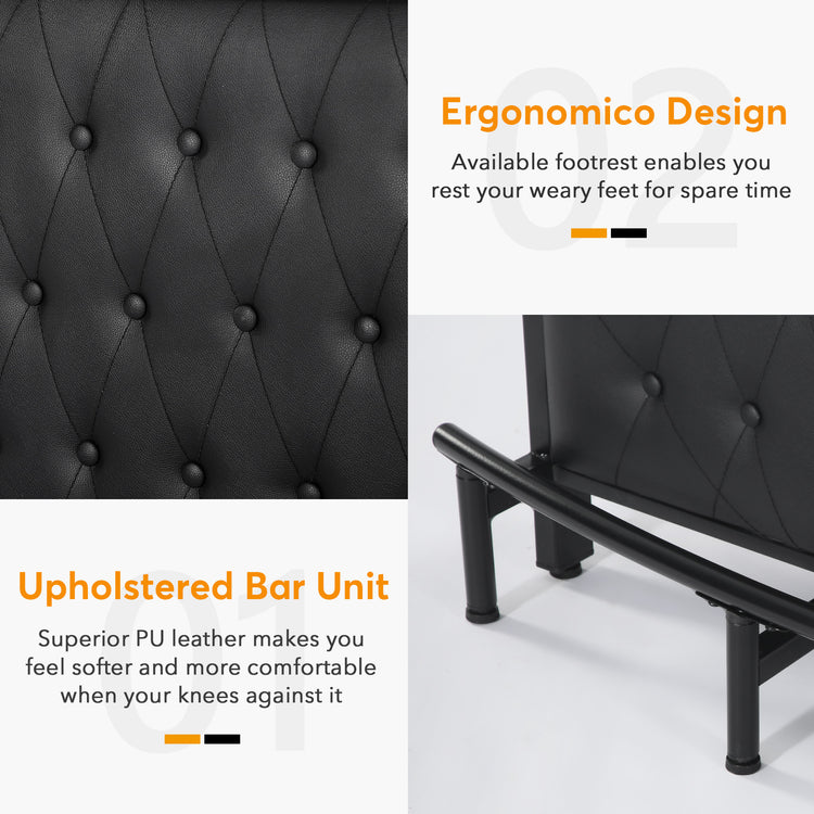 Entertainment Upholstered Bar Table