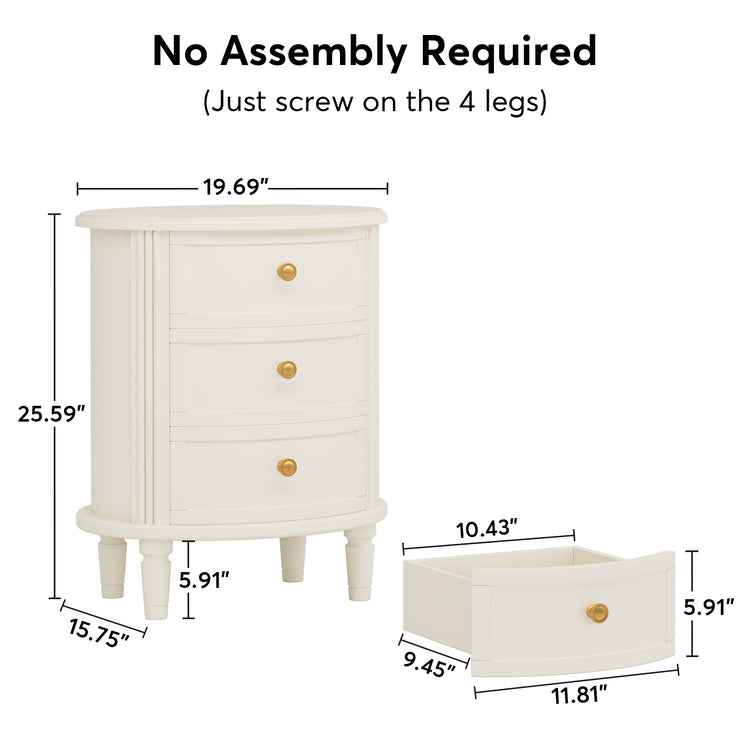 Off-White Nightstand