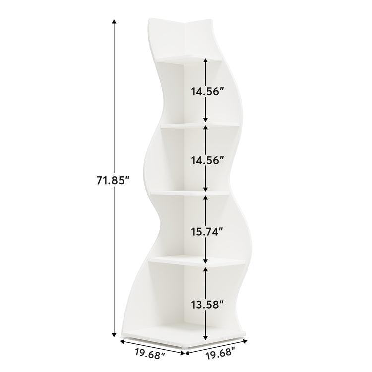 Modern Wall Corner Bookshelf