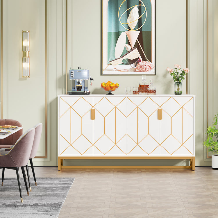 Gold Buffet Cabinet