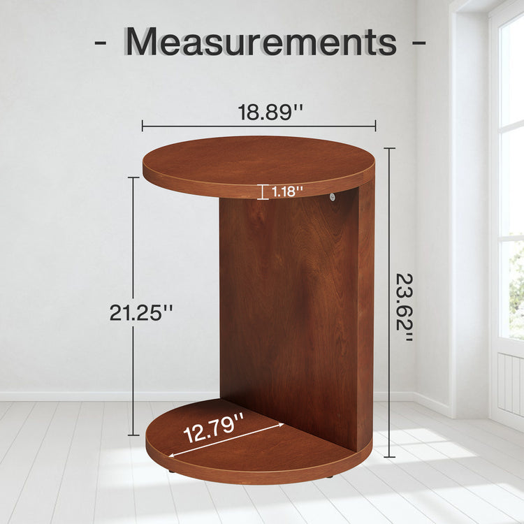 C-Shaped Snack Table
