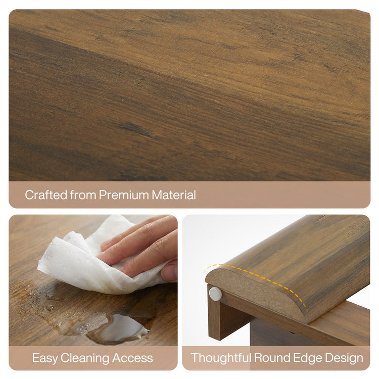 6-Tier Bookshelf, 71" Tall Bookcase Floor Standing Display Storage Shelves