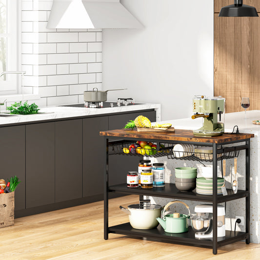 Island Table with Power Outlets