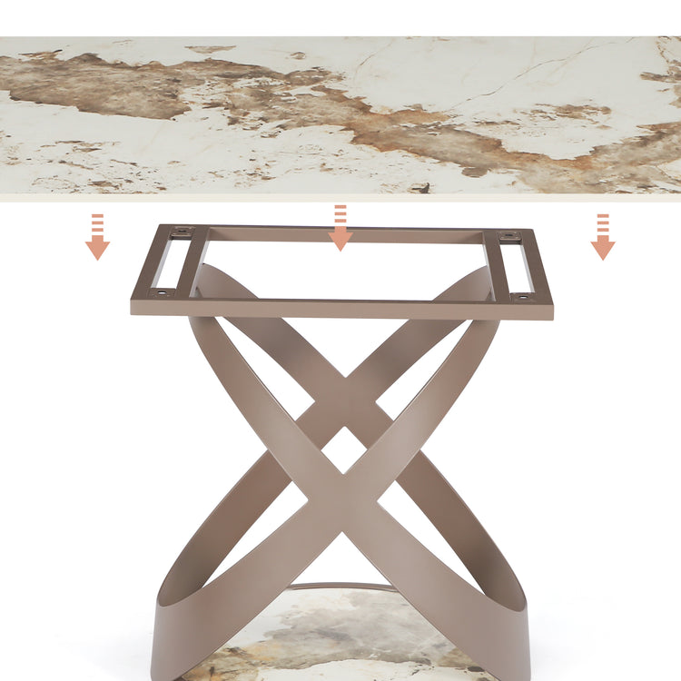 79" Rectangle Sintered Stone Dining Table