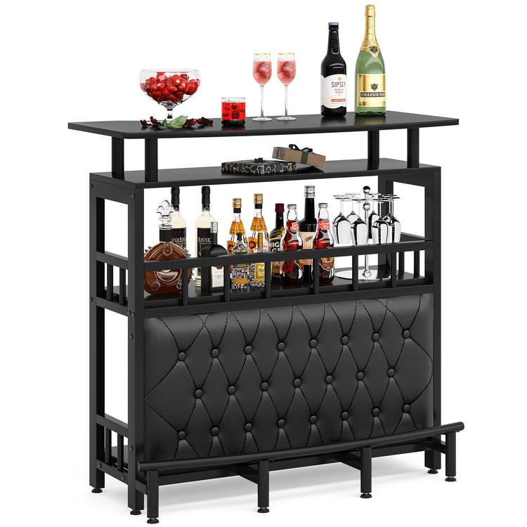 Entertainment Upholstered Bar Table