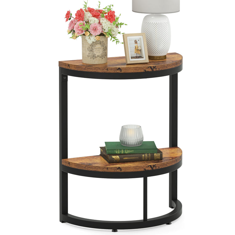 Half Round End Table