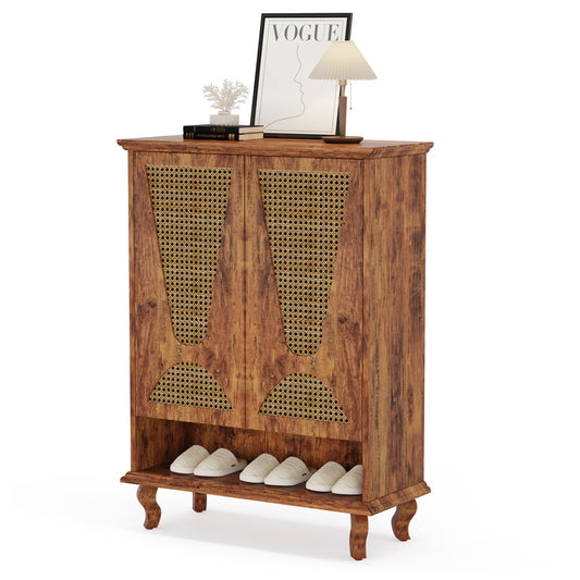 Rattan Shoe Cabinet