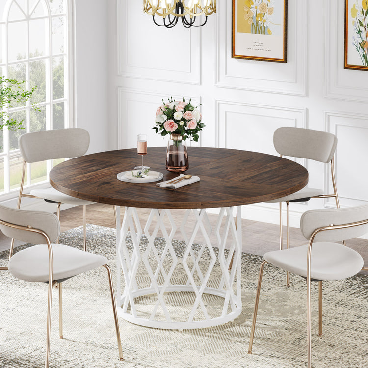 Round dining table