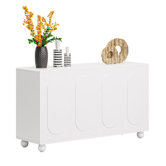 Buffet Storage Cabinet with 4 Doors