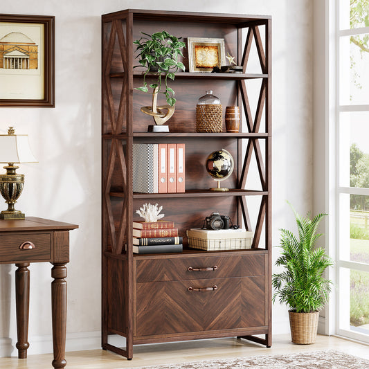 Vintage 5-Tier Bookcase