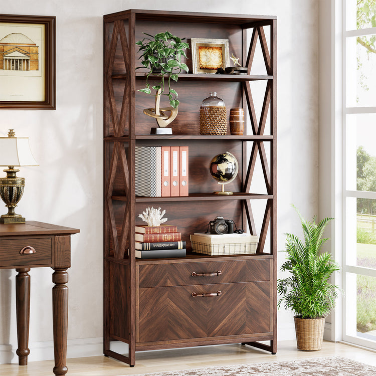 Vintage 5-Tier Bookcase