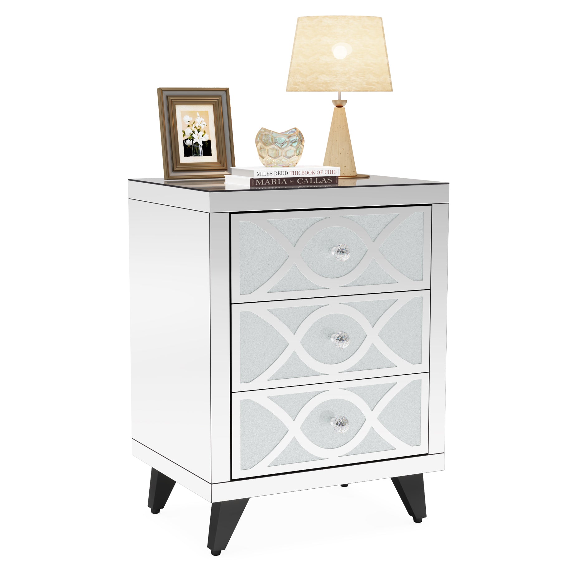 Modern Mirrored Nightstand