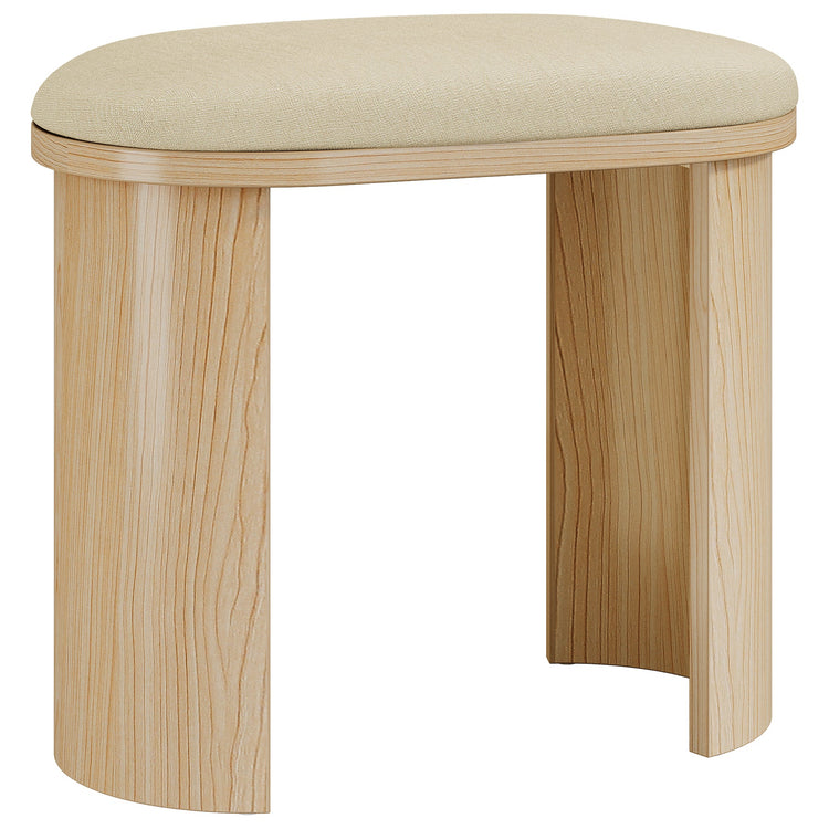 23.6" Vanity Stool Chair, Ottoman Stool Foot Rest for Couch with Cushion