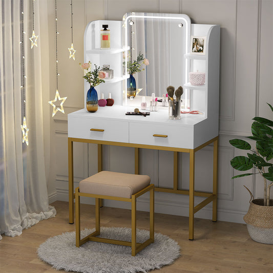 LED Lighted Vanity Set