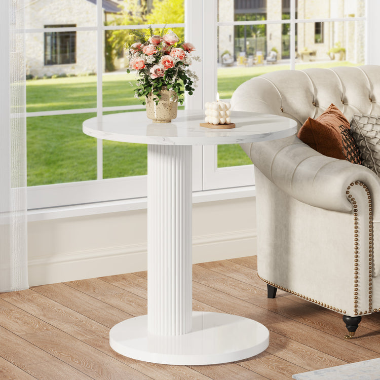 C-Shaped End Table
