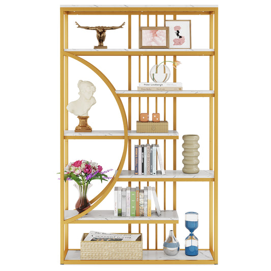 Marble Shelves Bookcase