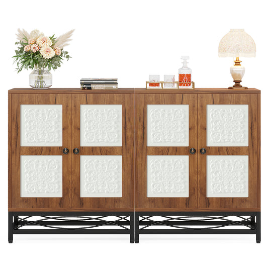 Carved Sideboard Buffet Cabinet