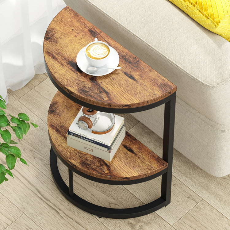 Half Round End Table