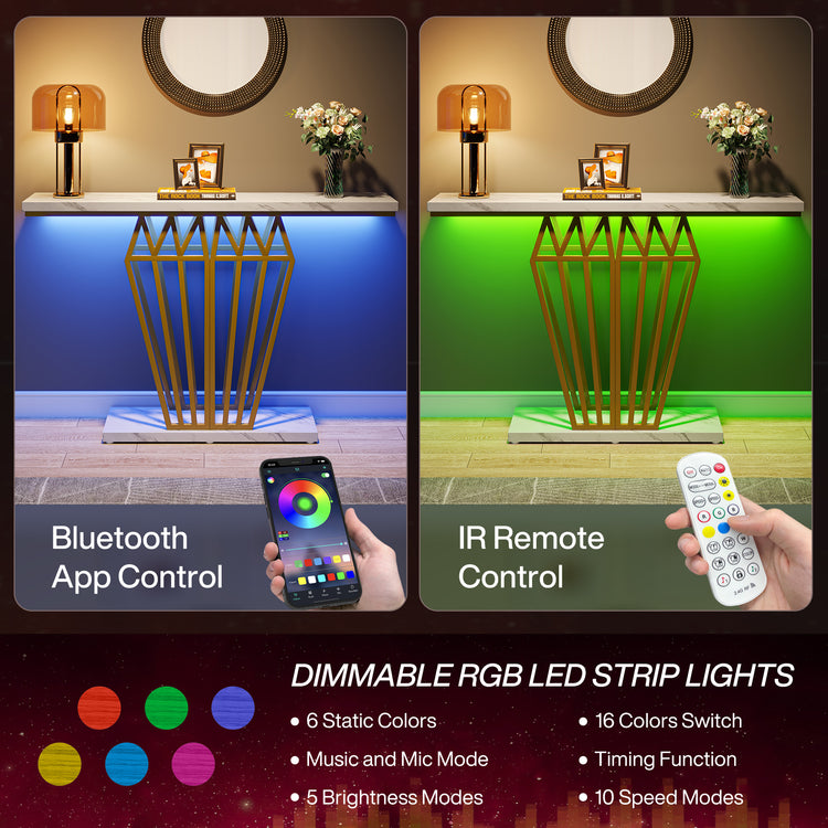 LED Modern Entryway Foyer Table
