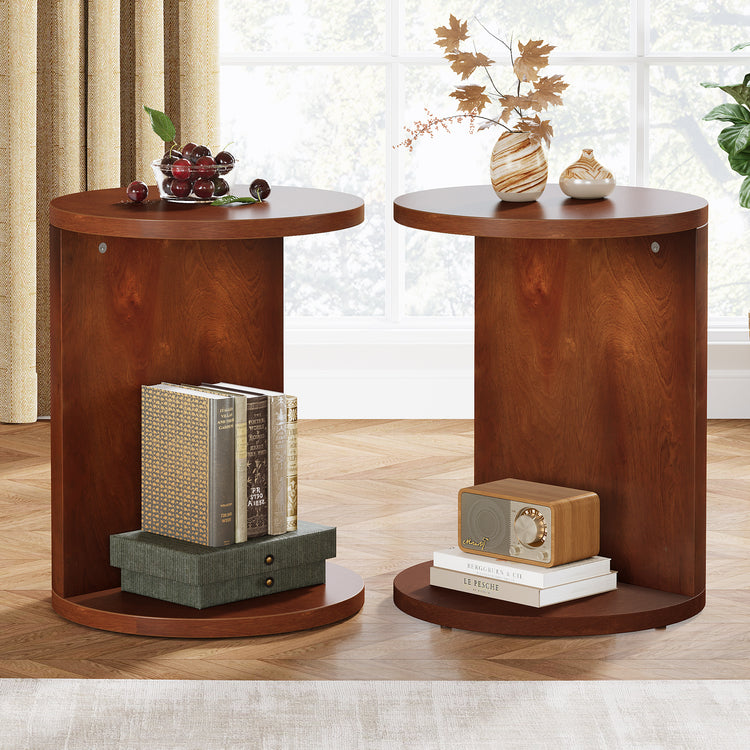 C-Shaped Snack Table