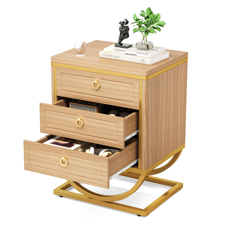 3 Drawers Nightstand