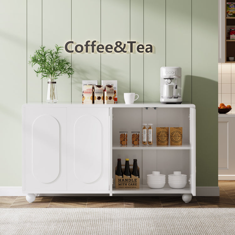Buffet Storage Cabinet with 4 Doors