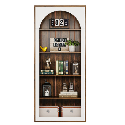 5-Tier Wood Bookcases