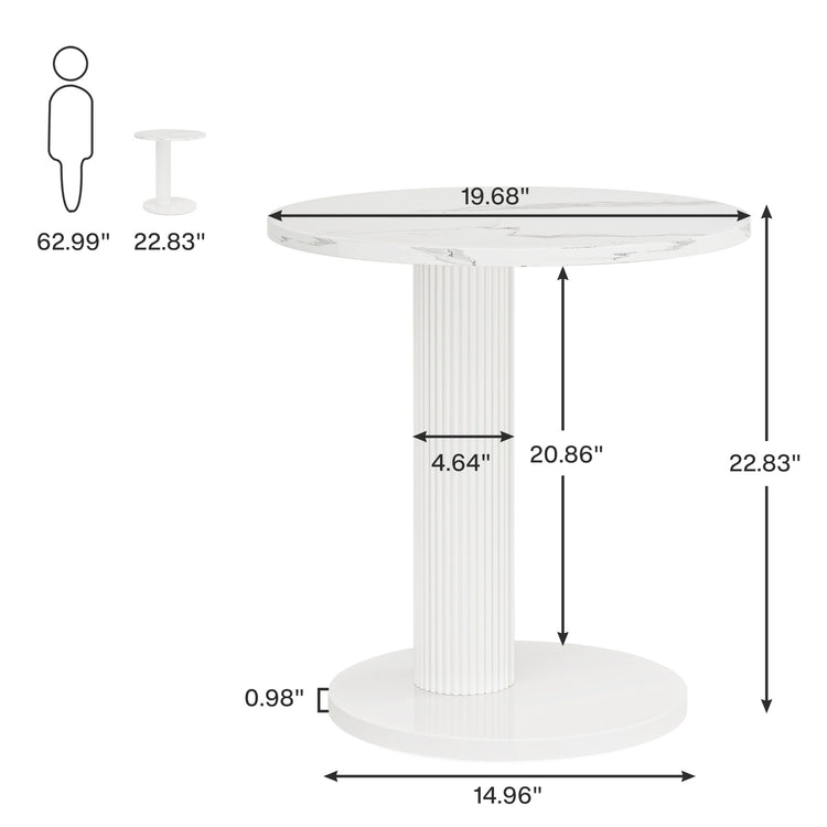 C-Shaped End Table