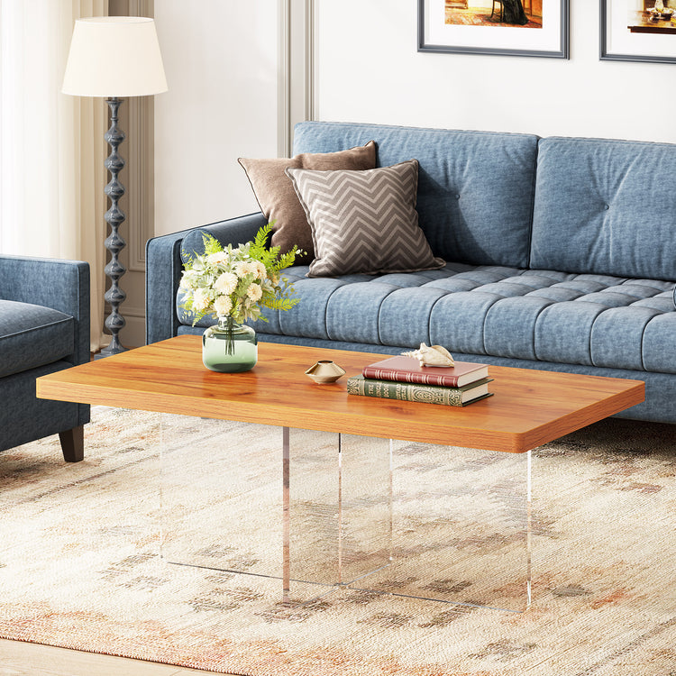 41" Center Table with Acrylic Base