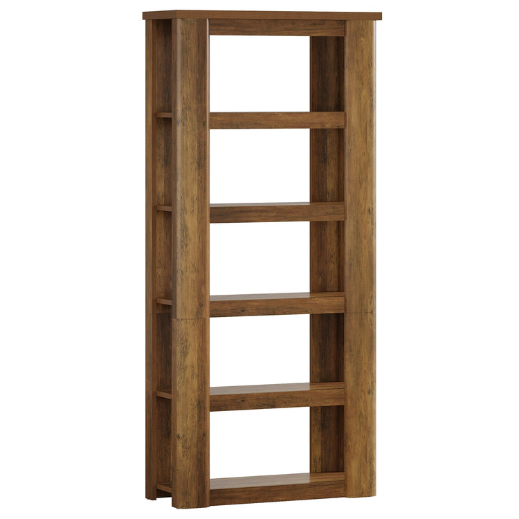 6-Tier Bookshelf, 71" Tall Bookcase Floor Standing Display Storage Shelves