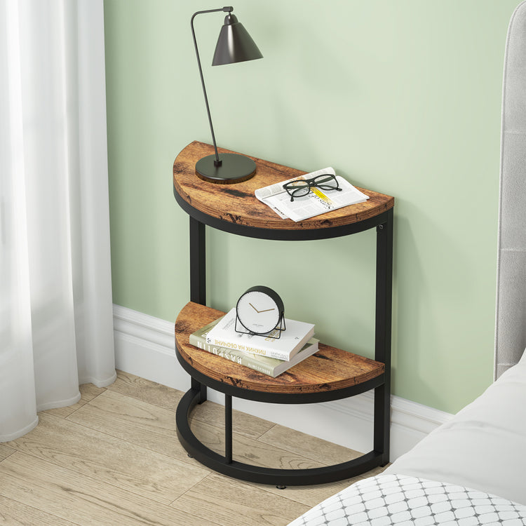 Half Round End Table