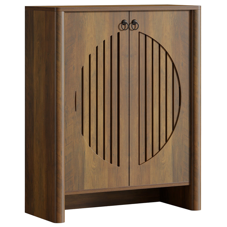 5-Tier Shoe Cabinet with Doors, Shoe Storage Organizer with Removable Shelf