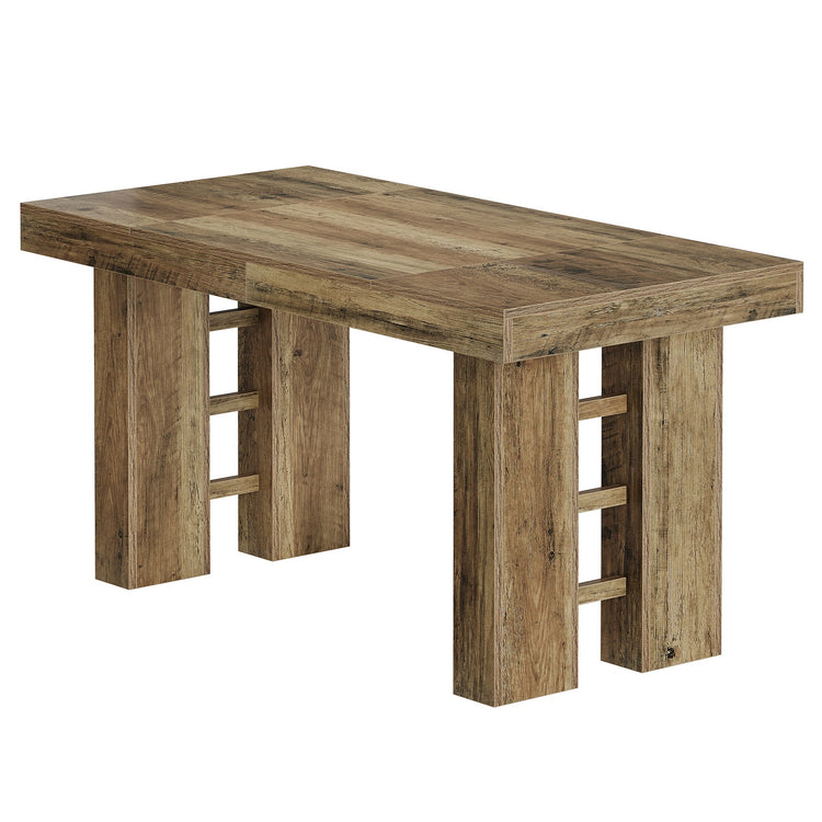 63" Bar Table, Rectangular Counter Height Pub Table for Kitchen