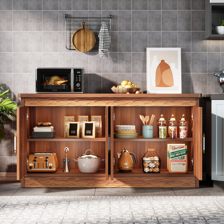 Wood Sideboard Buffet Cabinet