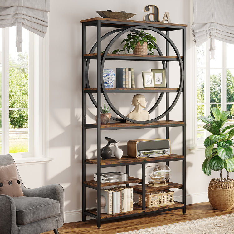 Wooden Tall Bookshelf