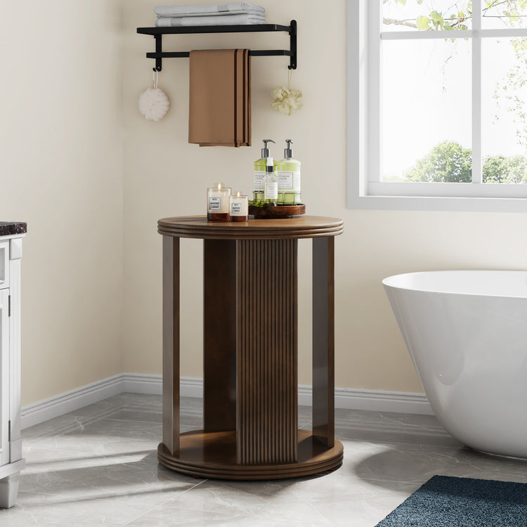 Round Side Table Nightstand