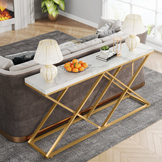 Gold Console table