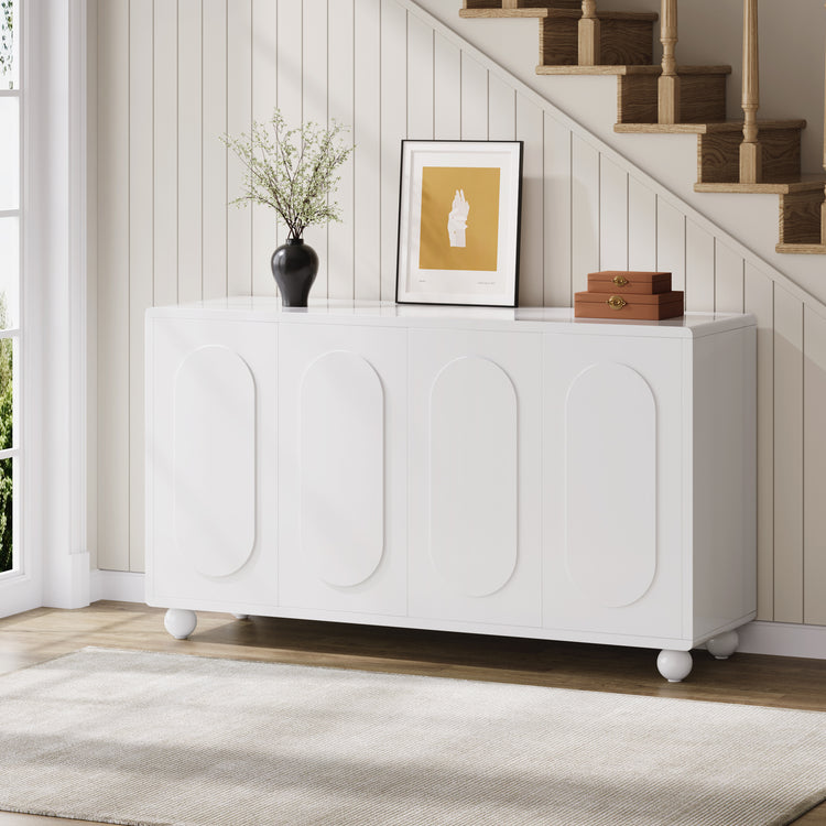 Buffet Storage Cabinet with 4 Doors