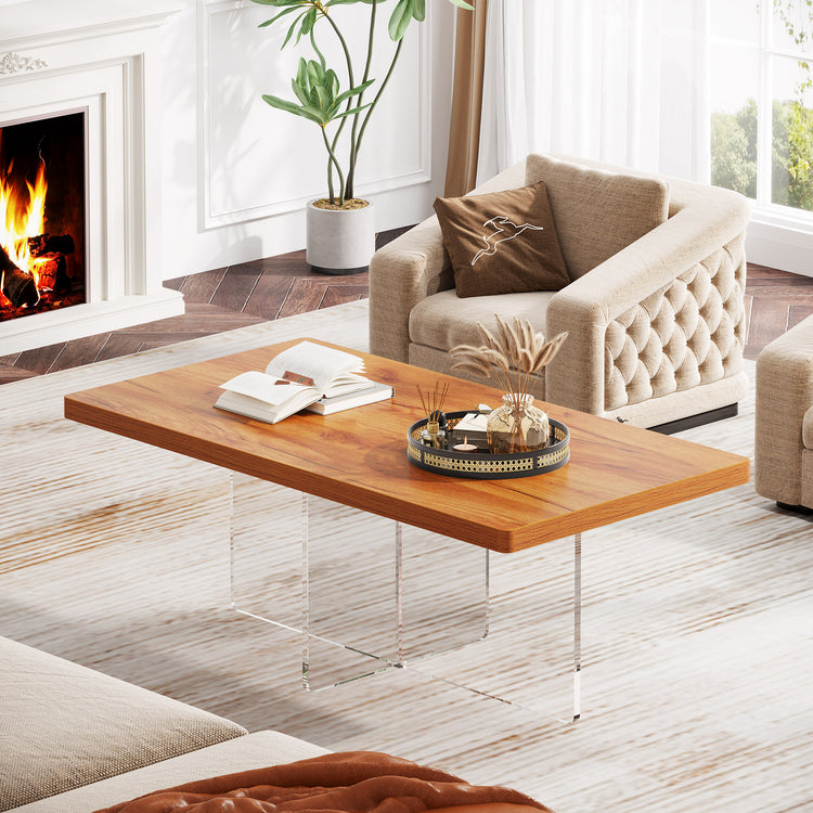 41" Center Table with Acrylic Base