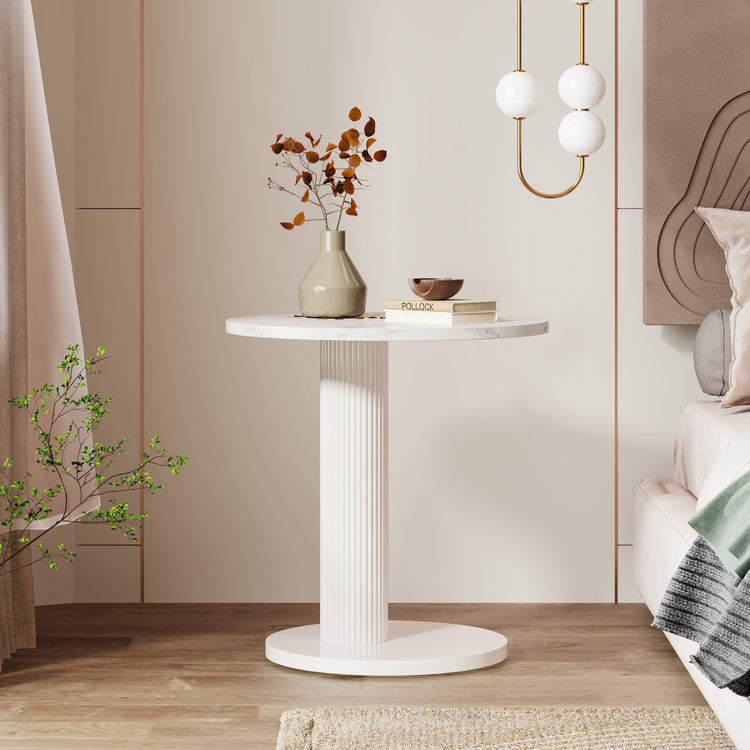 C-Shaped End Table