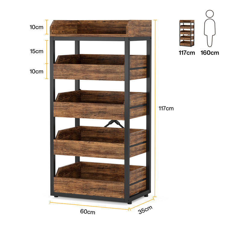 Storage Rack Basket Stand