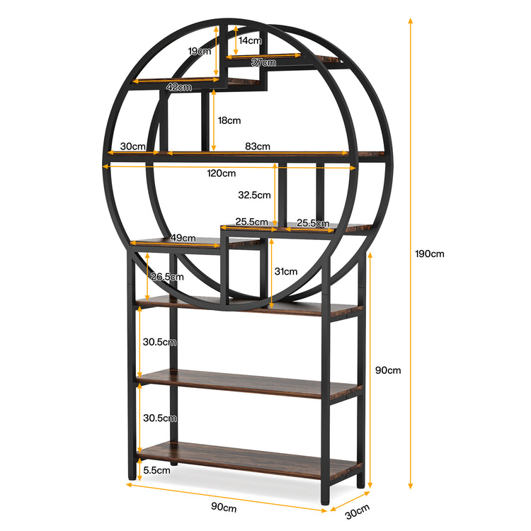8-Tier Bookcase