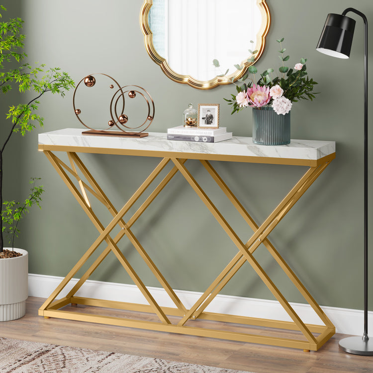 Gold Console table