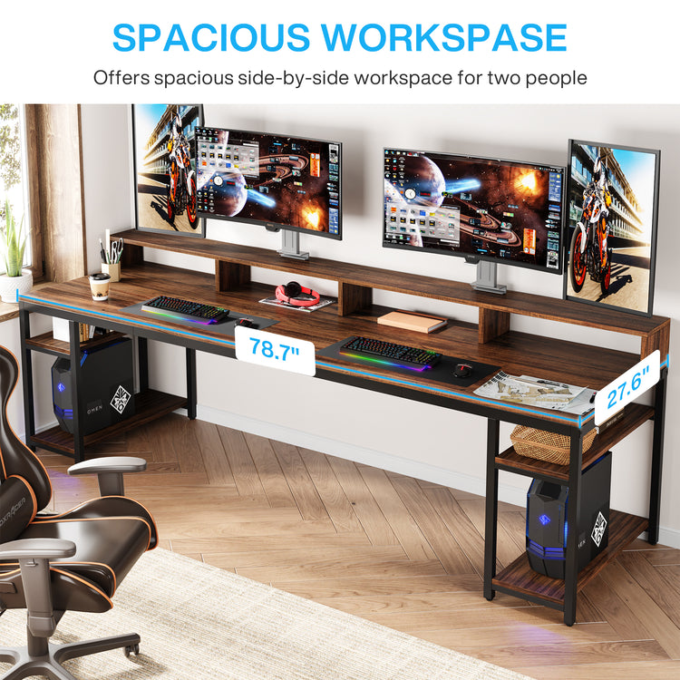 Computer Desk With Monitor Stand