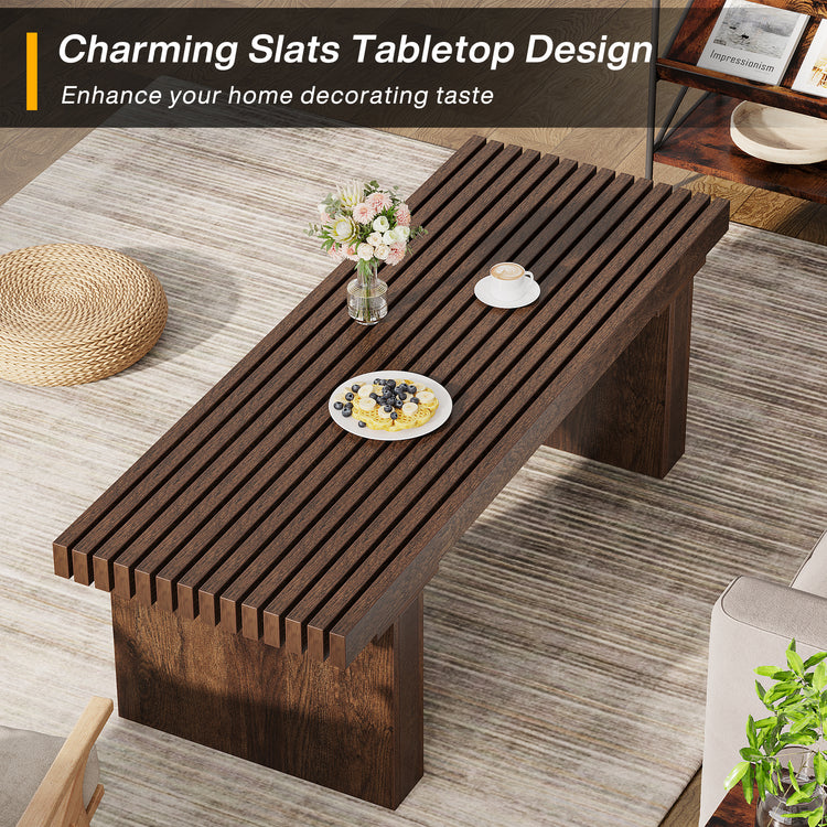 Wood Rectangle Center Table