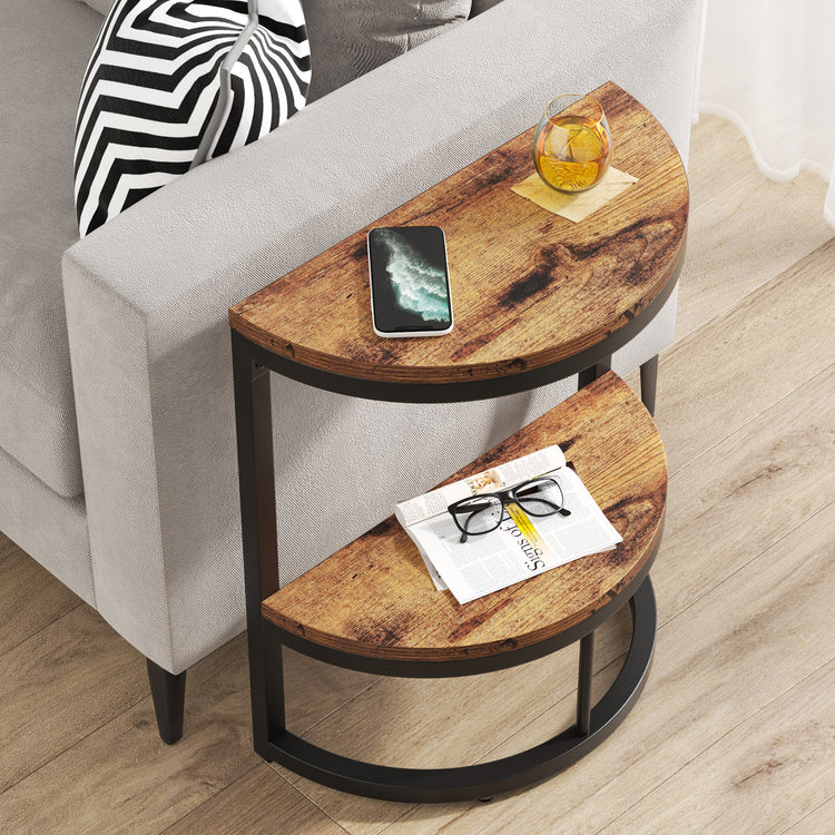 Half Round End Table